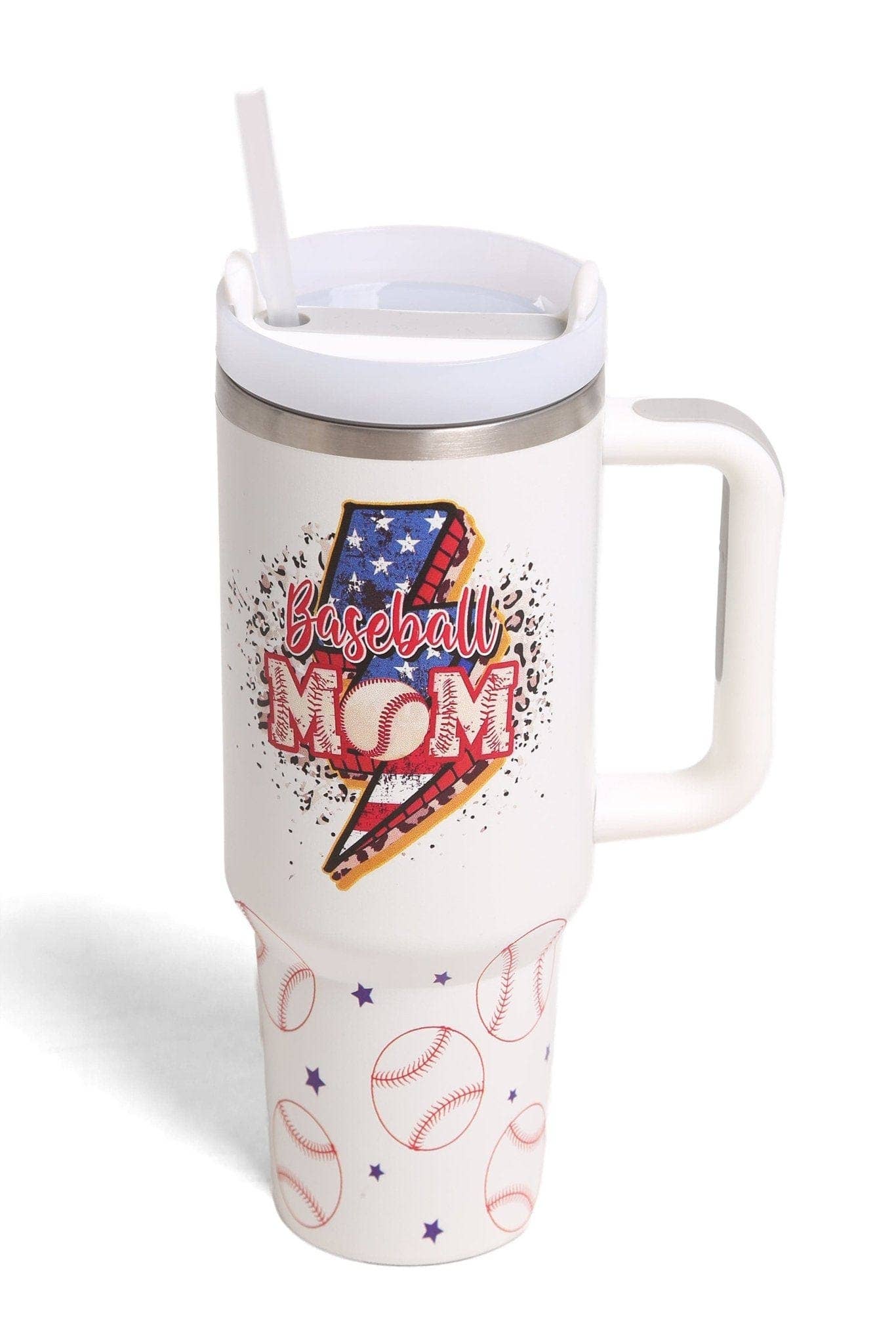 Baseball Mom 40 Oz Tumbler With Handle
