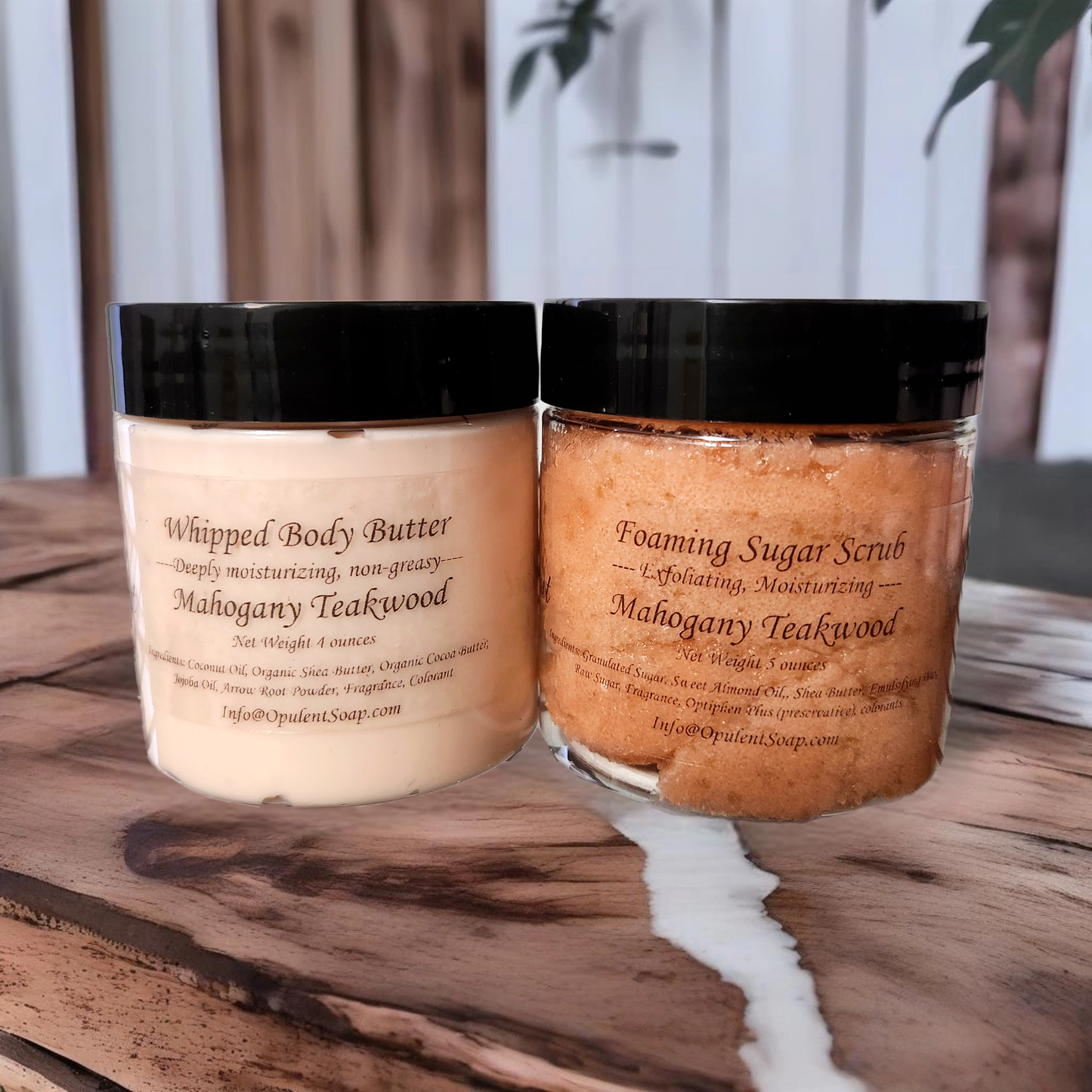 Mahogany Teakwood Body Butter/Sugar Scrub