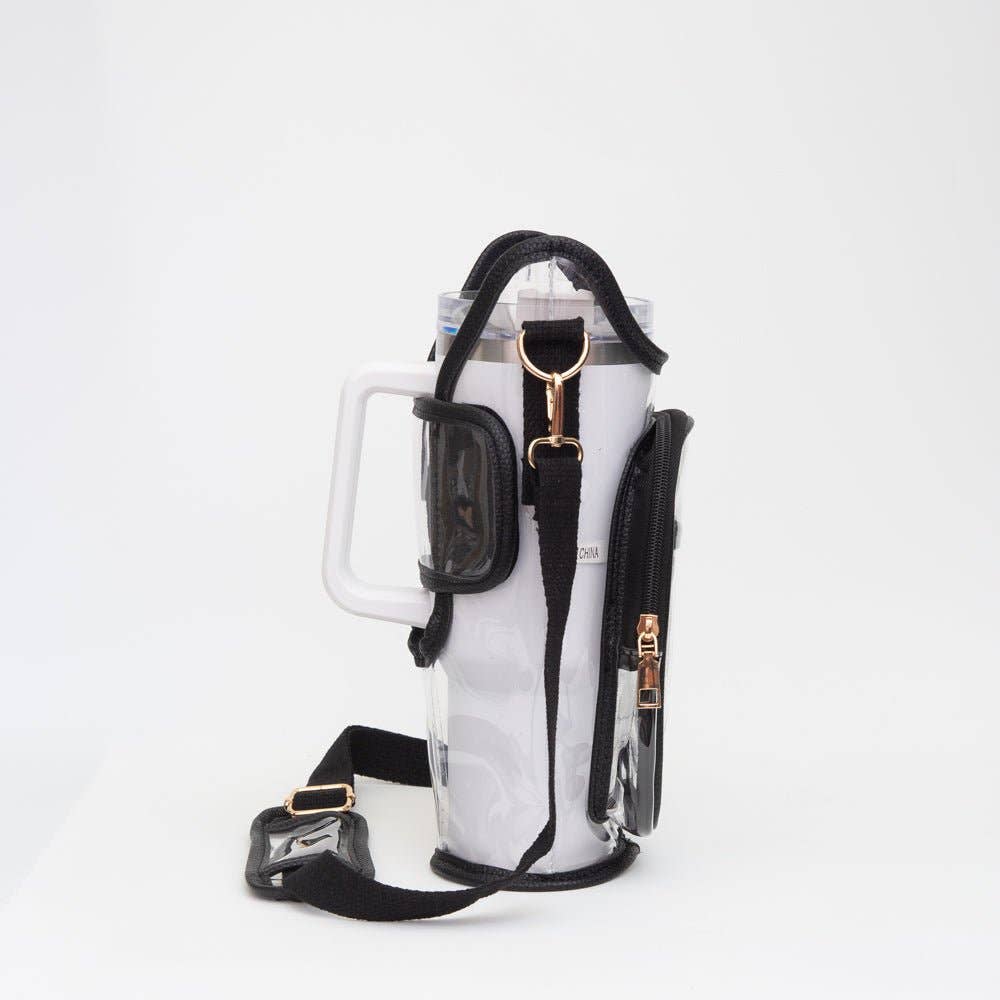 Clear Gameday/Stadium Tumbler Holder Crossbody