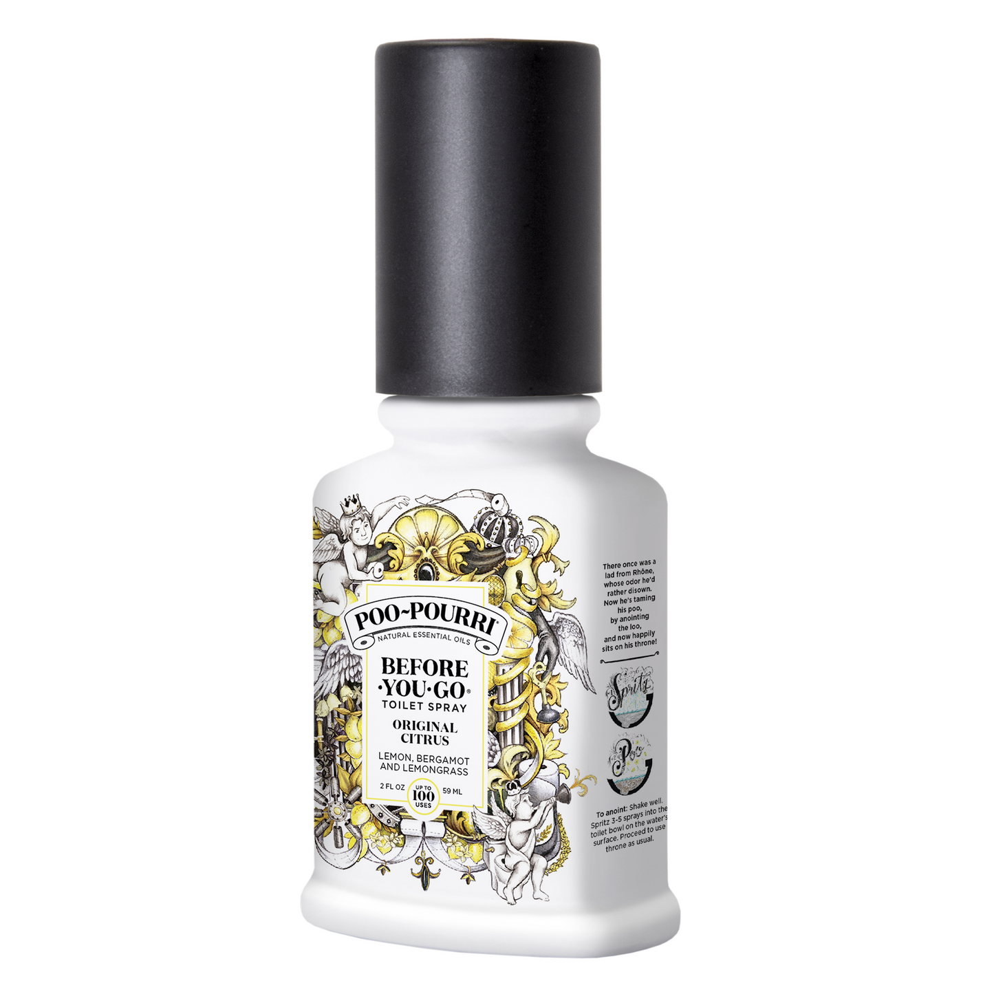 Poo~Pourri Original Citrus Toilet Spray 2oz boxed: Lemon + Bergamot + Lemongrass
