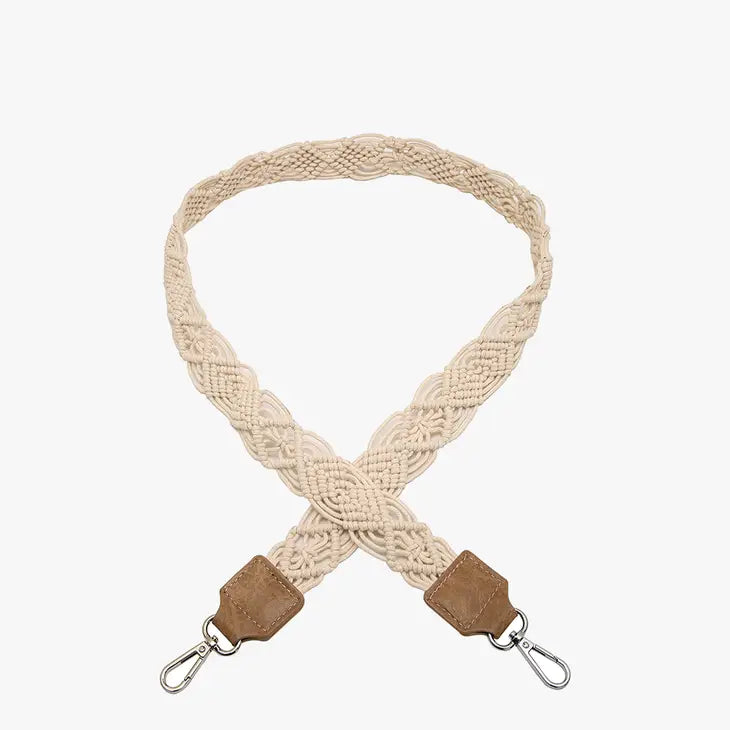 Jen&Co Handmade Woven Macrame Guitar Purse Strap