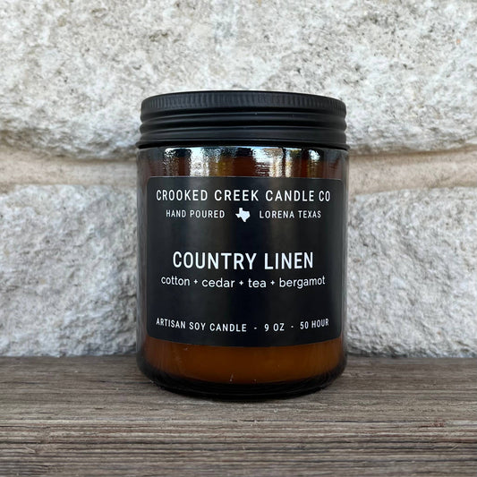 Crooked Candle Co. Country Linen Candle