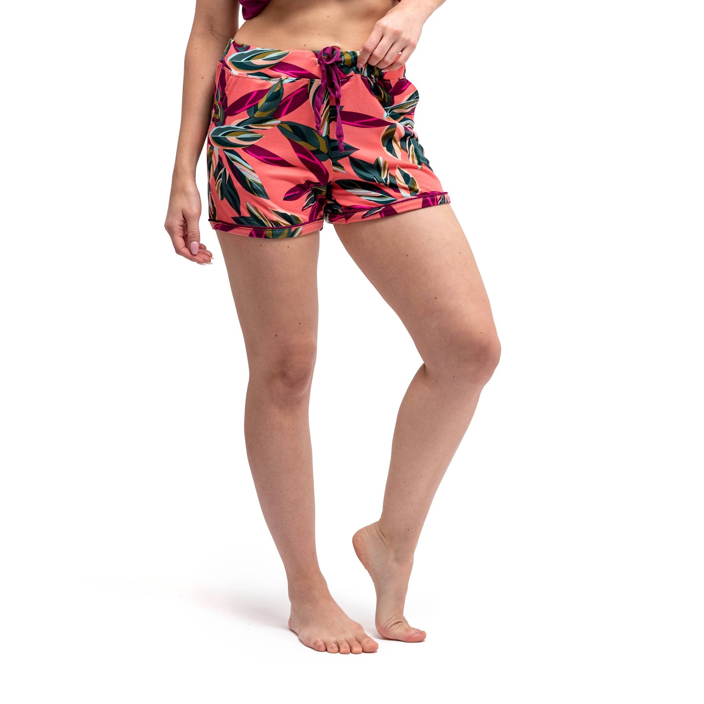Hello Mello® Breakfast In Bed Lounge Shorts: Calm Springs