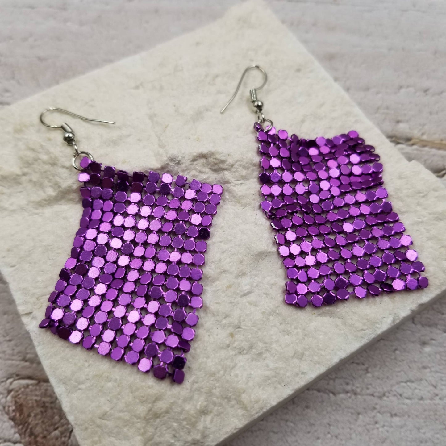 Silver Disco Earrings