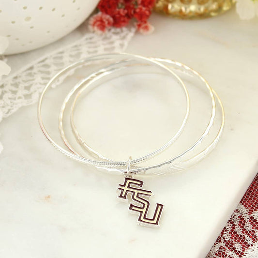 Florida State Bangle Bracelet Enamel Logo