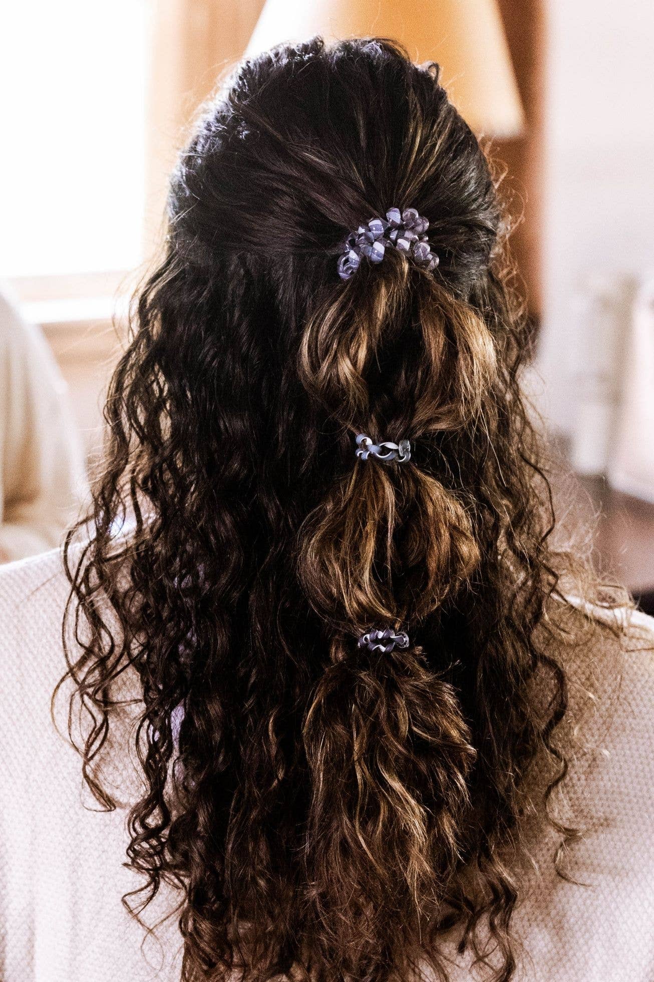 Spiral Hair Coils-Large-Midnight Rain Hair Ties