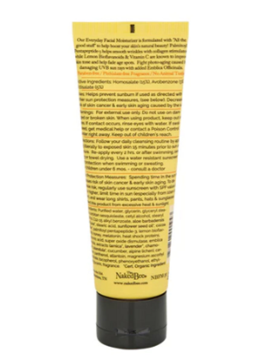 Naked Bee- 2.5 oz Orange Blossom Vitamin C Facial Moisturizer SPF 30