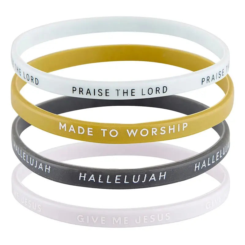 Threads of Faith Silicone Bracelets-Made To Worship