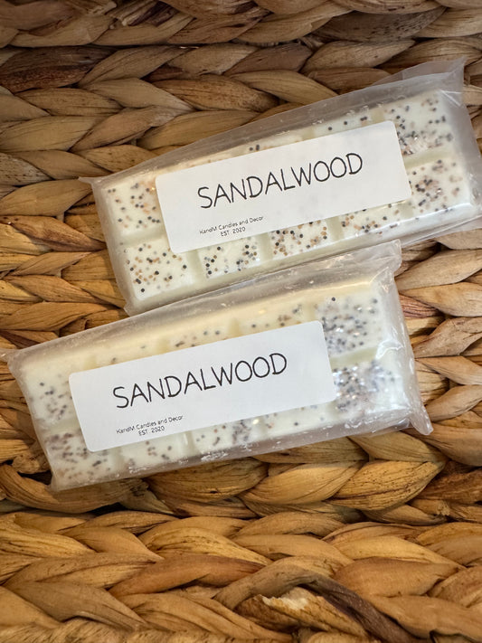 Soy wax Snapbar Melts: Sandalwood
