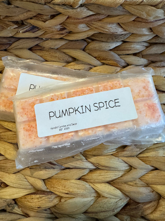 Soy wax Snapbar Melts: Pumpkin Spice