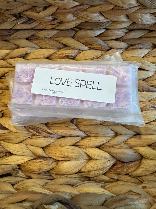 Soy wax Snapbar Melts: Love Spell