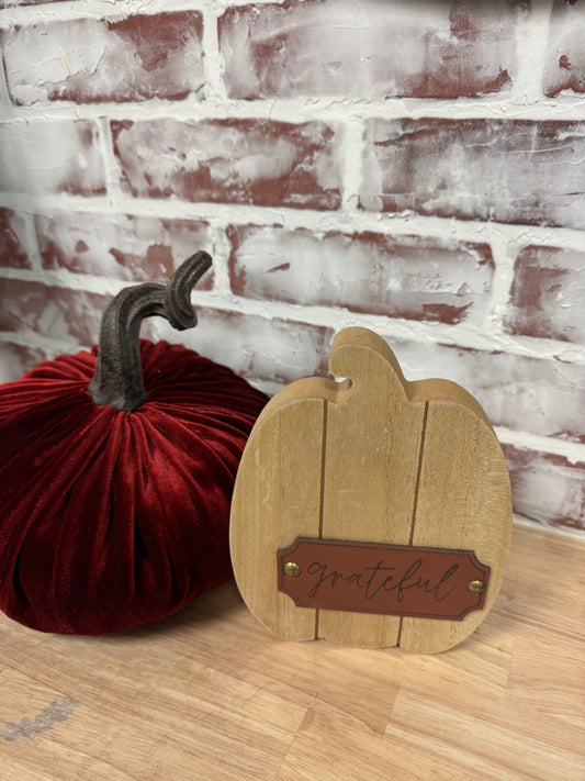 Grateful Wood Pumpkin