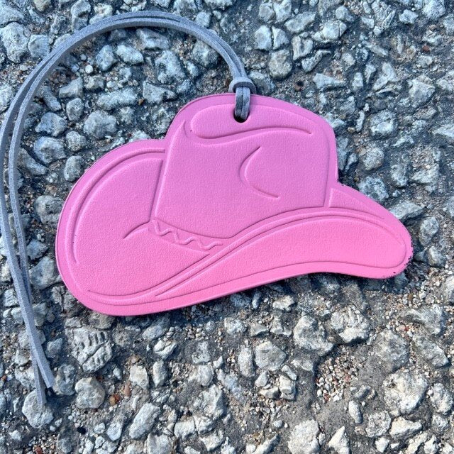 Cowboy Hat Callahan Leather Freshie