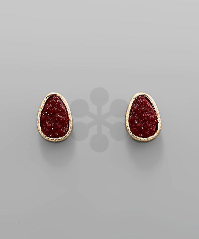 Game Day- Garnet & Gold Stone Studs