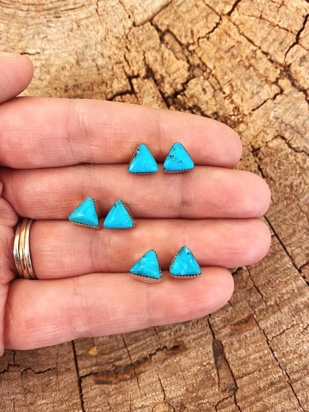 TT Triangle Stud Earrings
