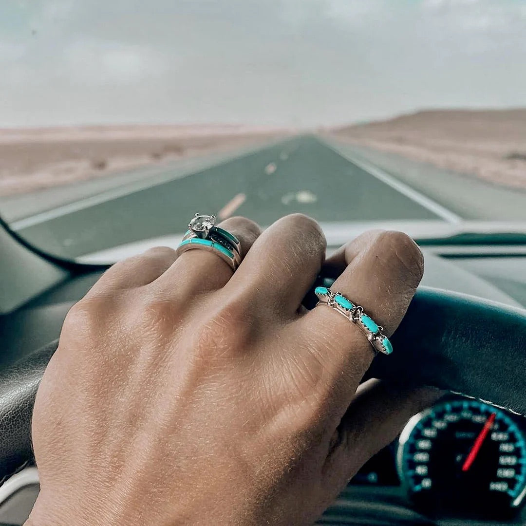 Turquoise Tuesday Wild Honey Stacker Ring