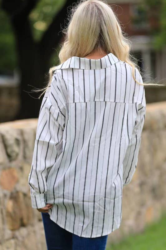 Striped Button Down Shirt