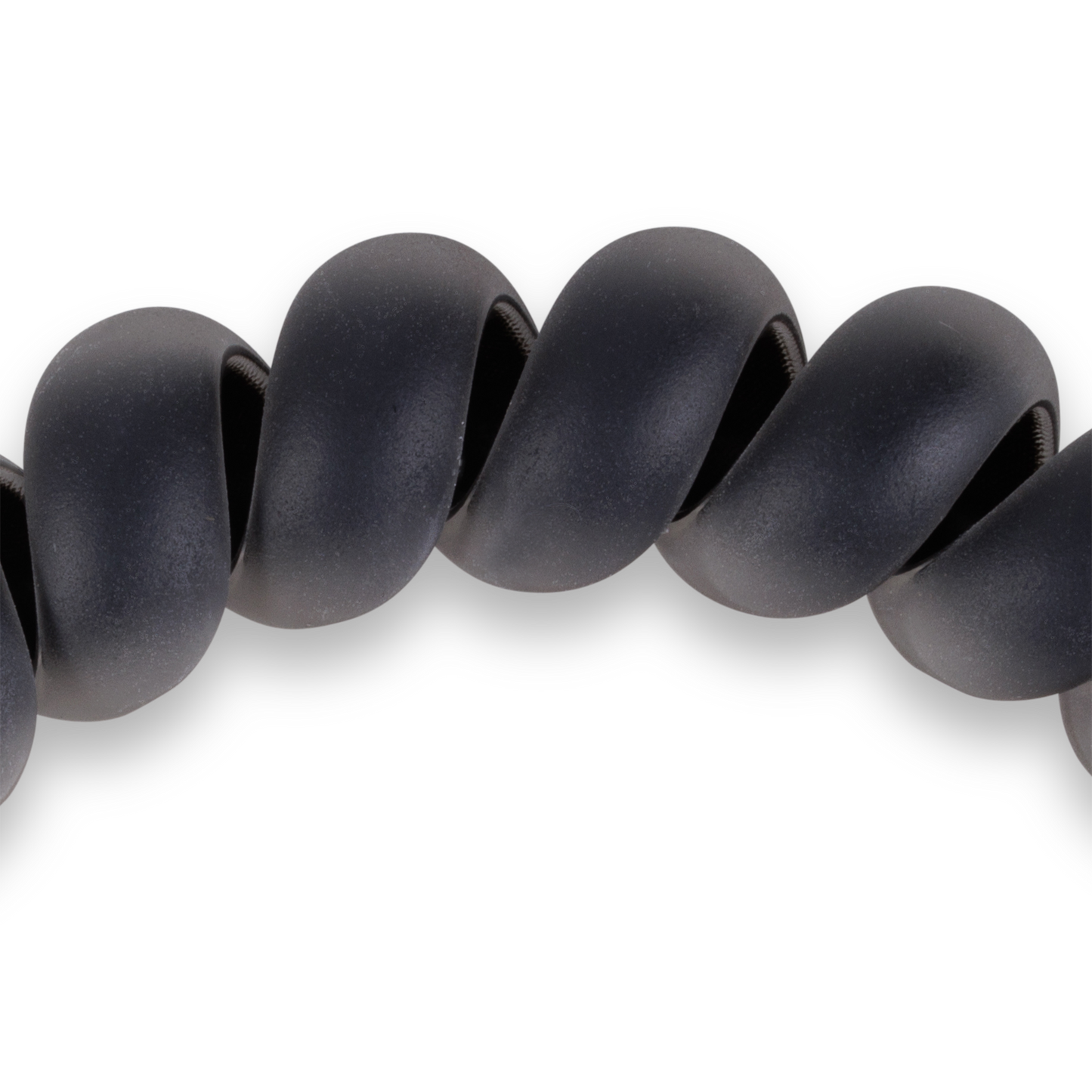 Spiral Hair Coils-Large-Matte Black Hair Ties
