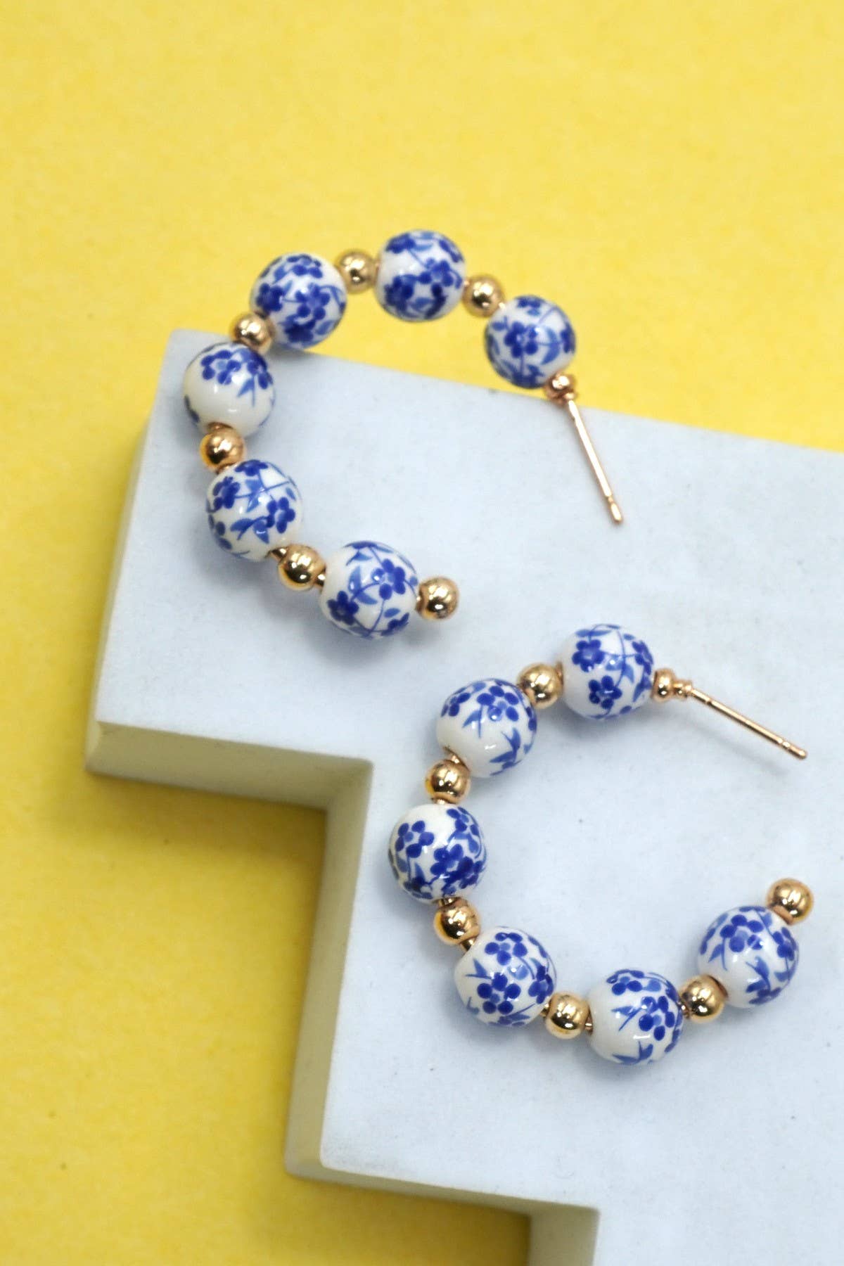 Porcelain Hoop Earrings