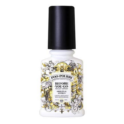 Poo~Pourri Original Citrus Toilet Spray 2oz boxed: Lemon + Bergamot + Lemongrass
