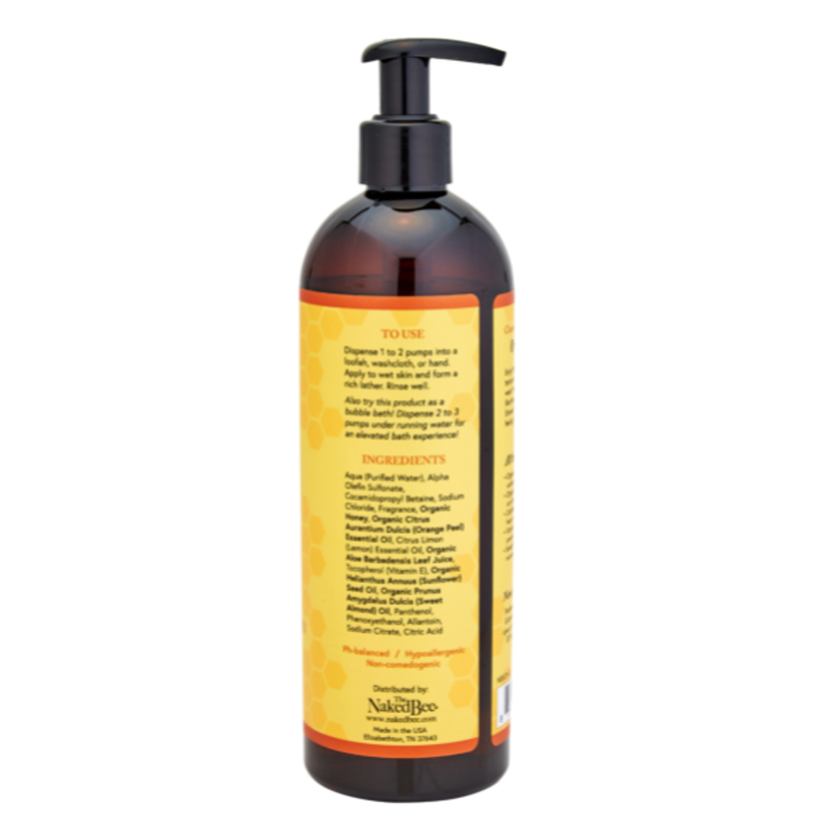 Naked Bee- 16oz Orange Blossom Honey Bath & Shower Gel