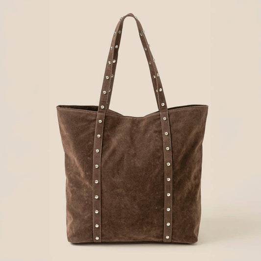 Studded Strap Tote Bag