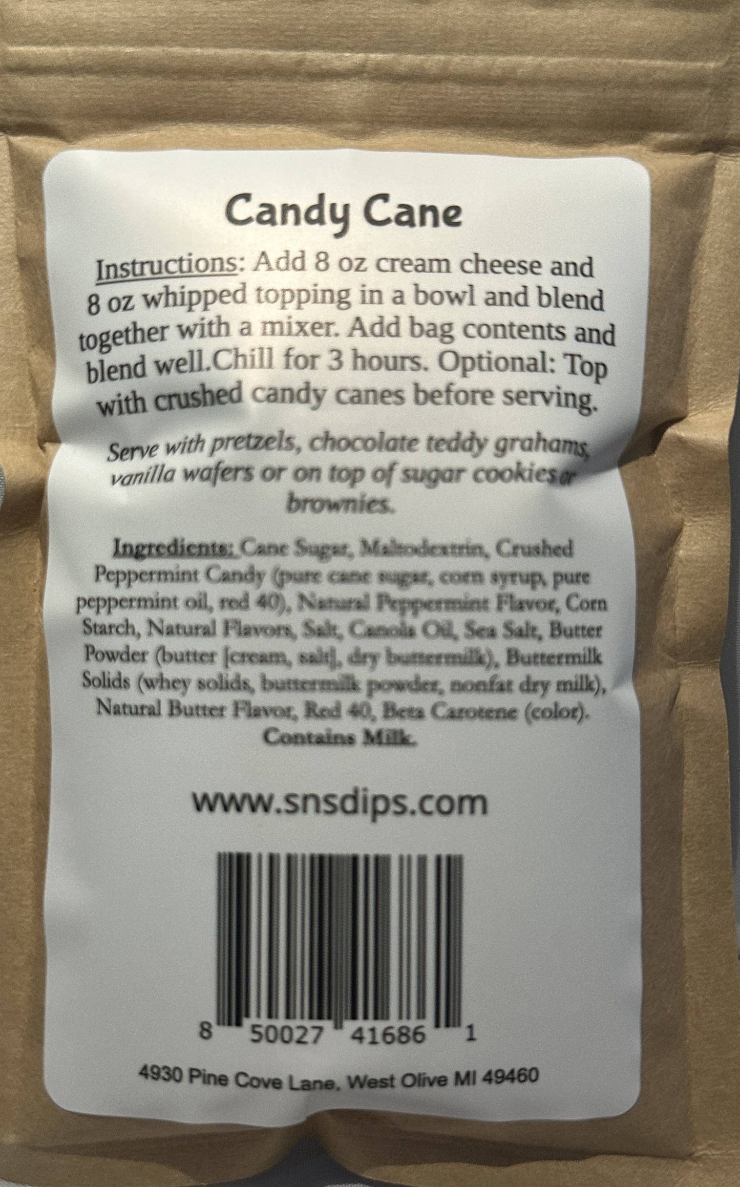 Candy Cane Dip Mix