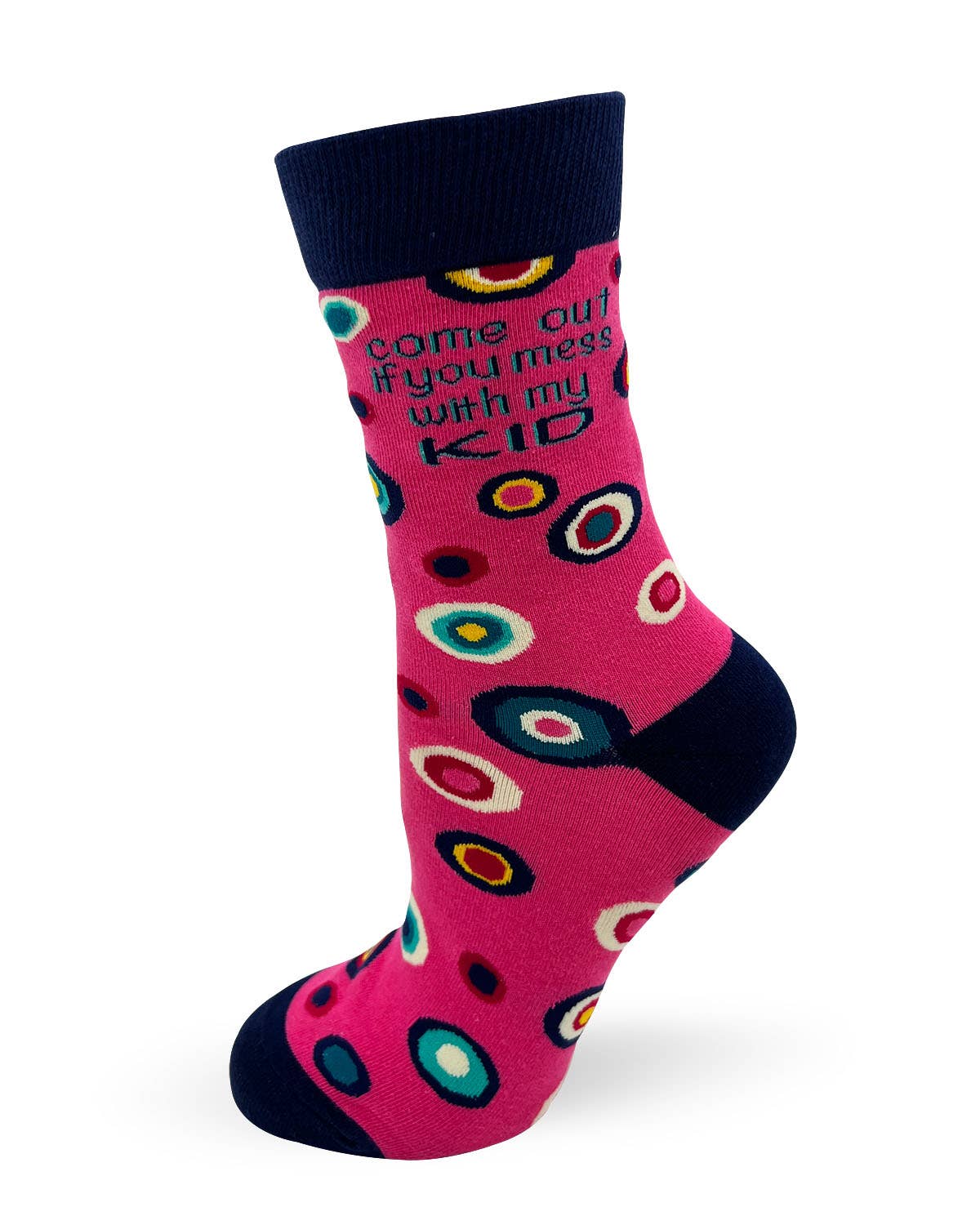 Mom Balls Come Out if You Mess With My Kid Ladies' Crew Socks