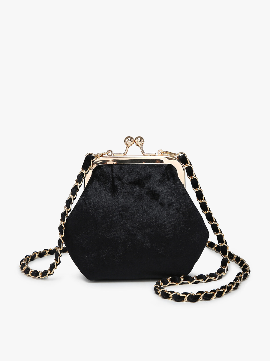 Jen & Co. Cleo Velvet Coin Pouch Crossbody