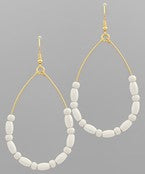 Metal Ball Teardrop Earrings