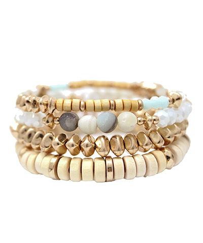 Amazonite Stone Bead Bracelet