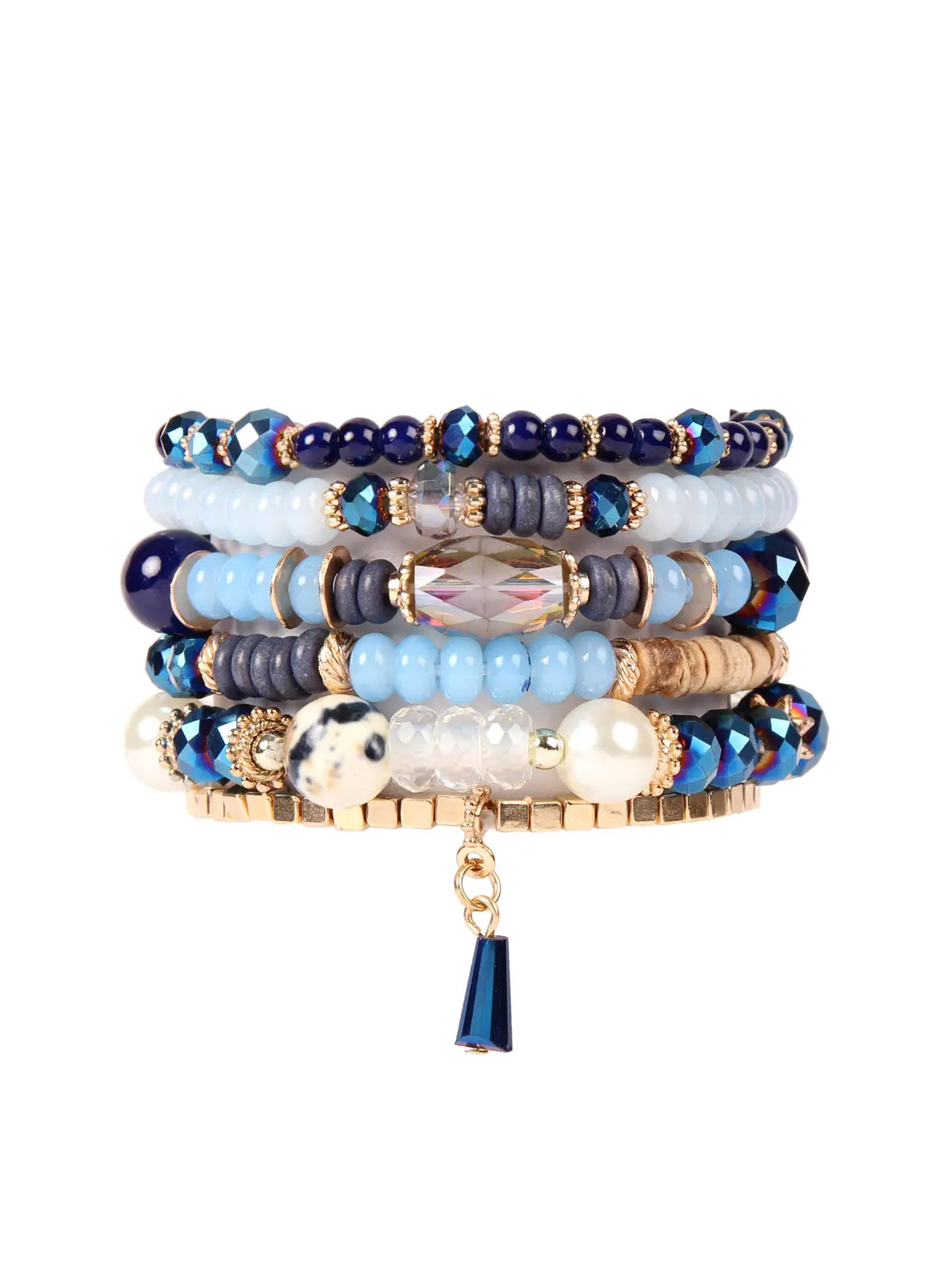 Multi Stone Bracelets- Navy