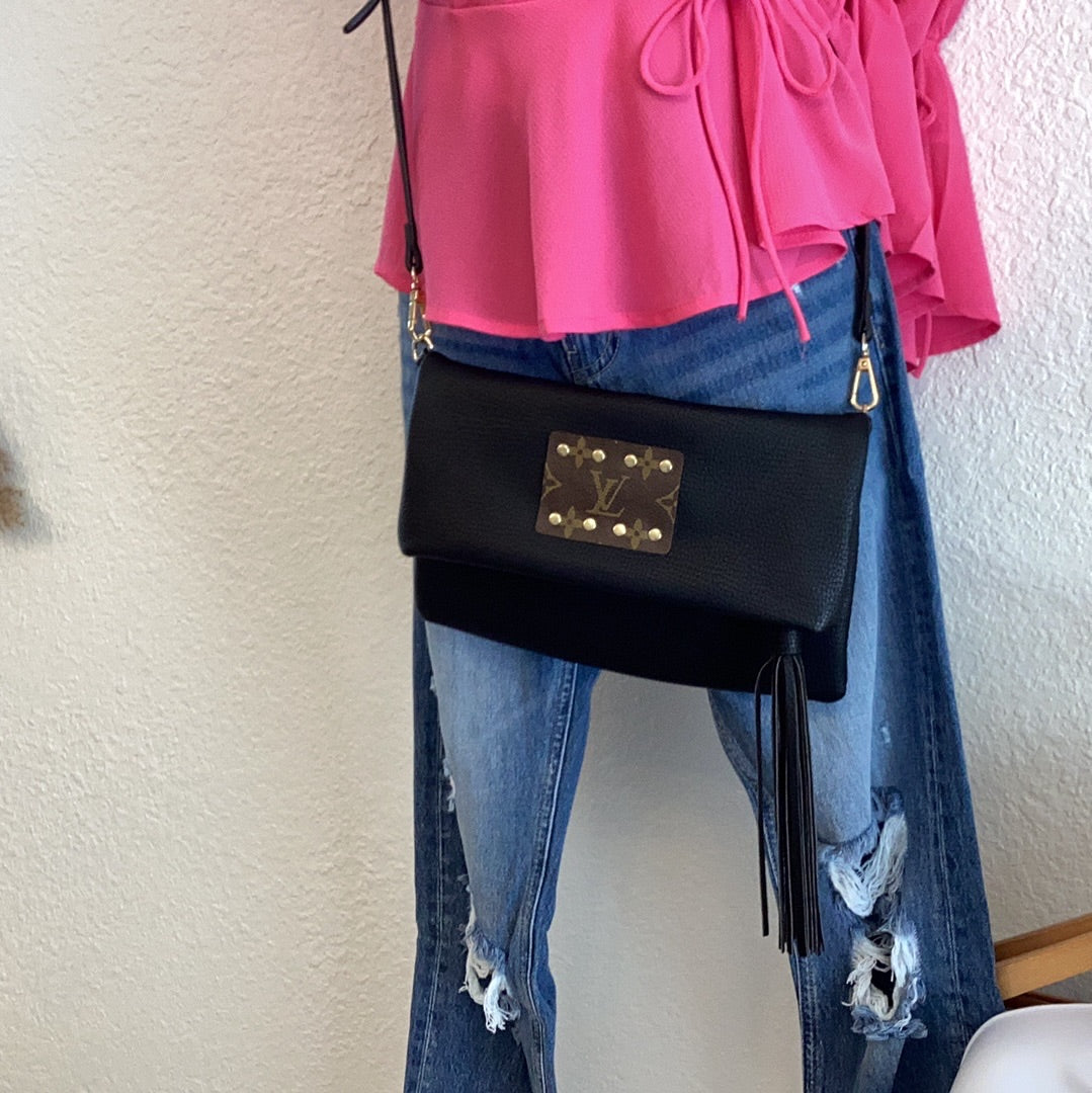 LV Black Foldover Crossbody