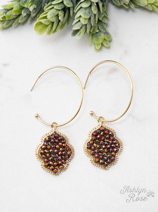 Bring a Gem in your Life Hoop Earrings, Aurora Borealis