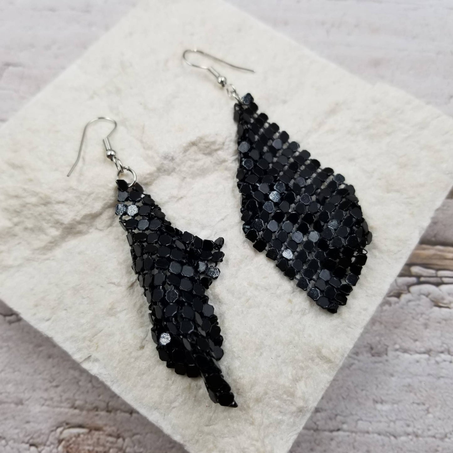 Black Disco Earrings