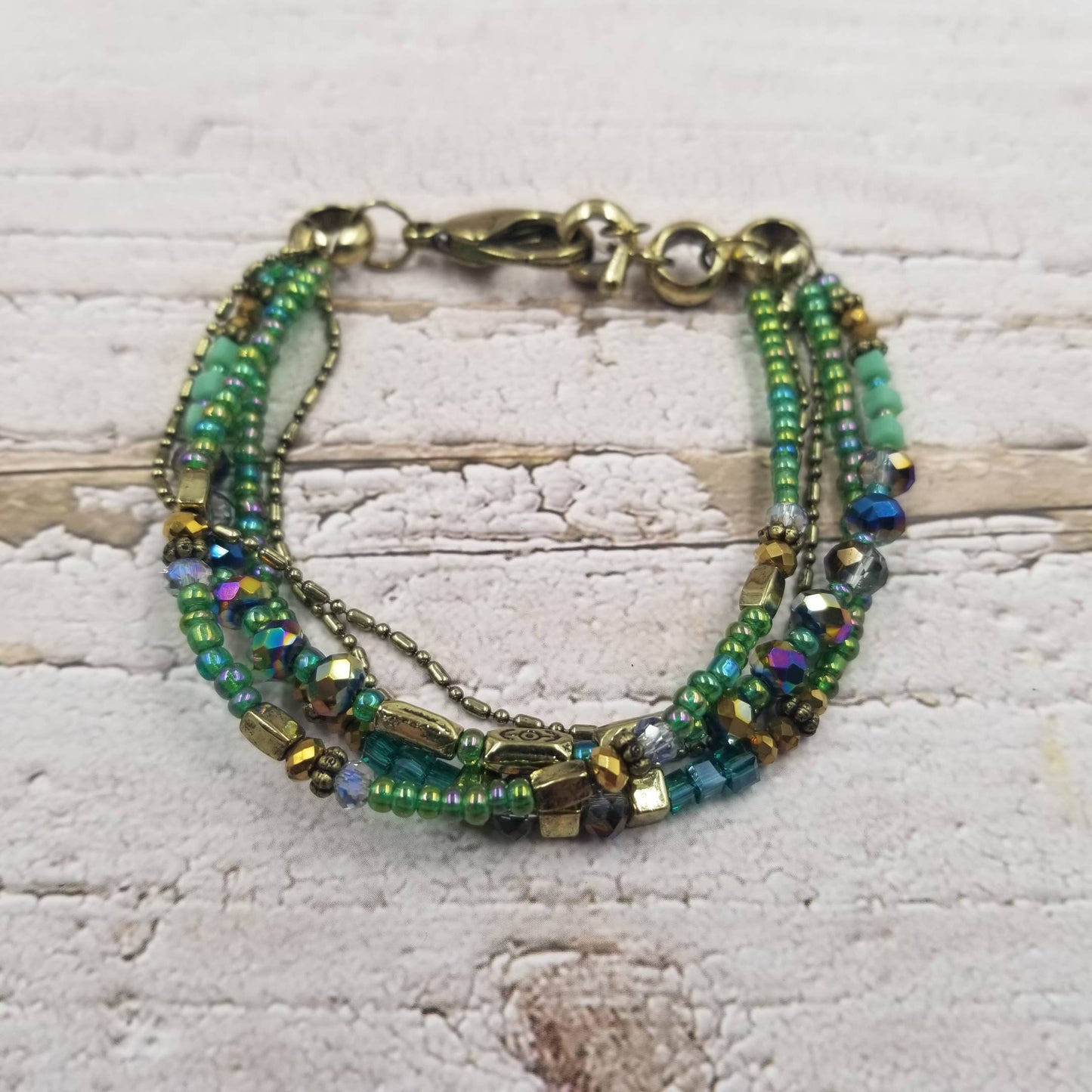 Boho Glass Bead Bracelet