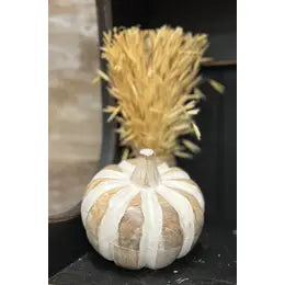 Baby Boo Wood Pumpkin
