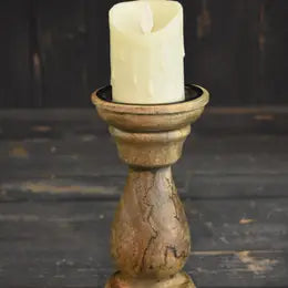 Crackle Candle Holder