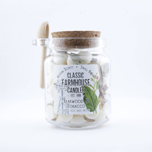 Soy Wax Melt Jar - Teakwood & Tobacco