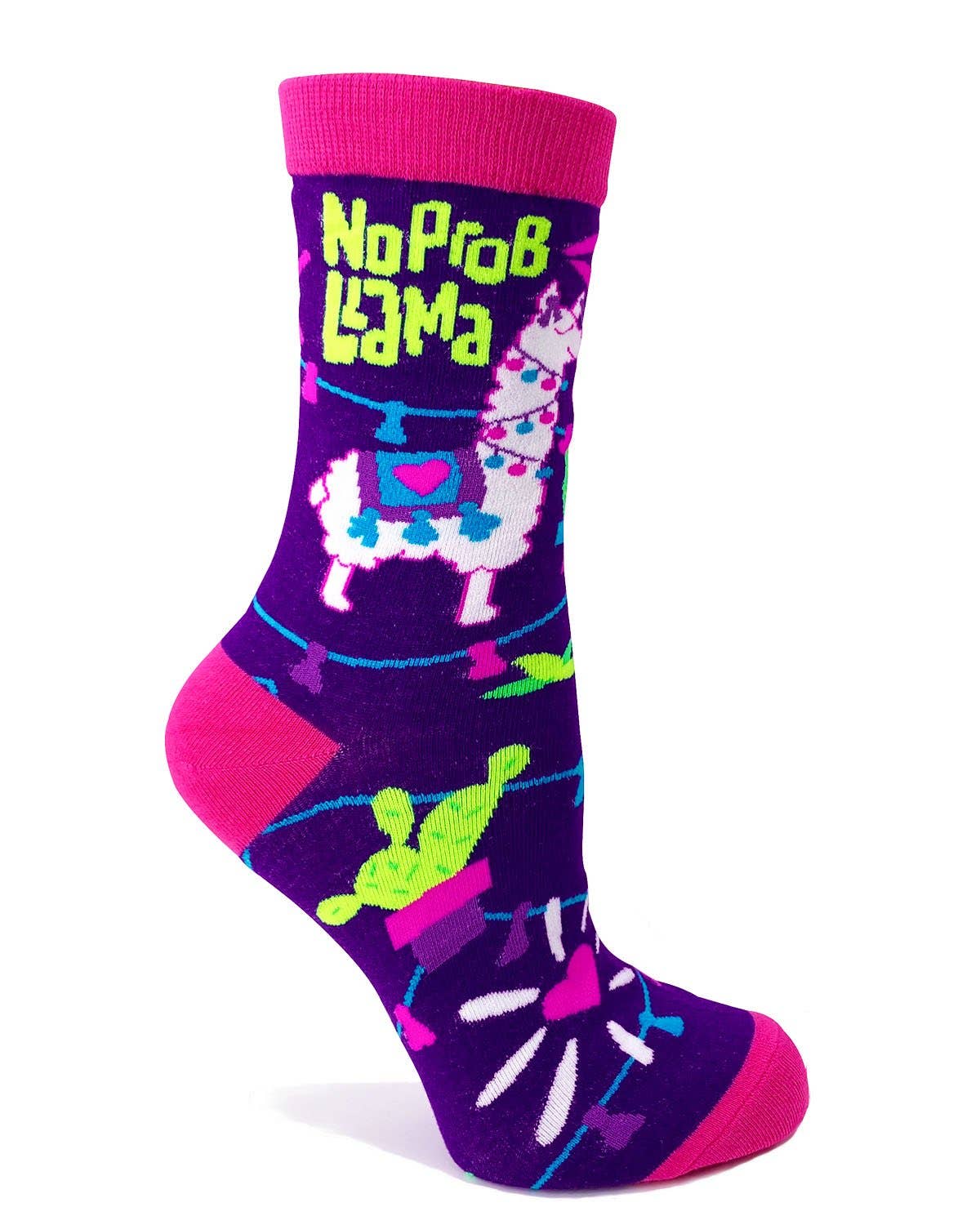 No Prob Llama Women's Crew Socks