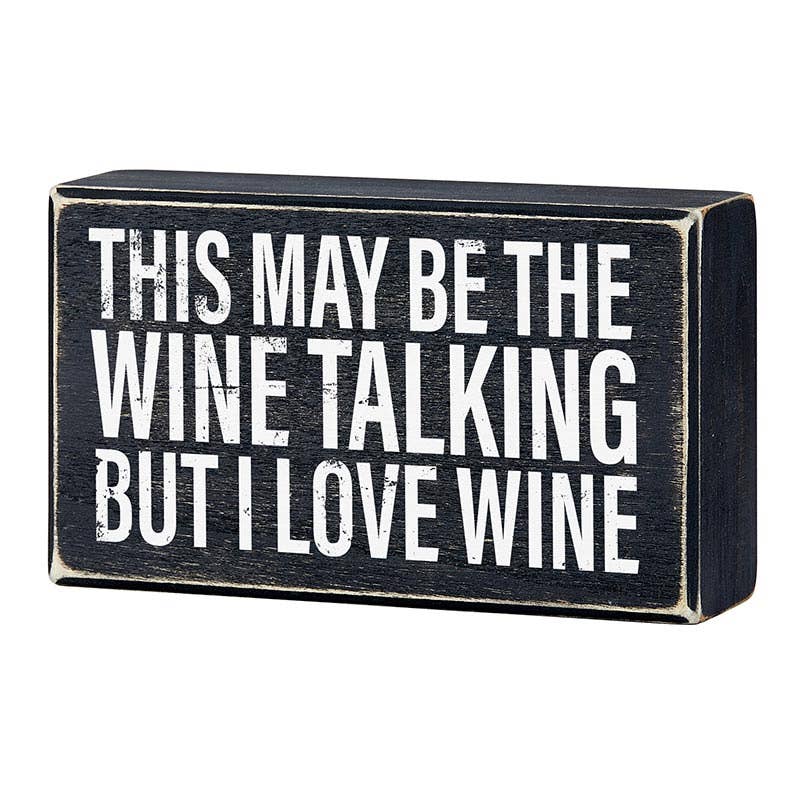 Box Sign - Love Wine