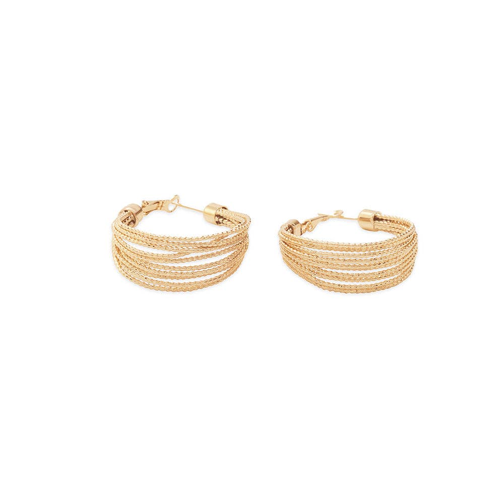 Dune Radiance Hoop Earrings
