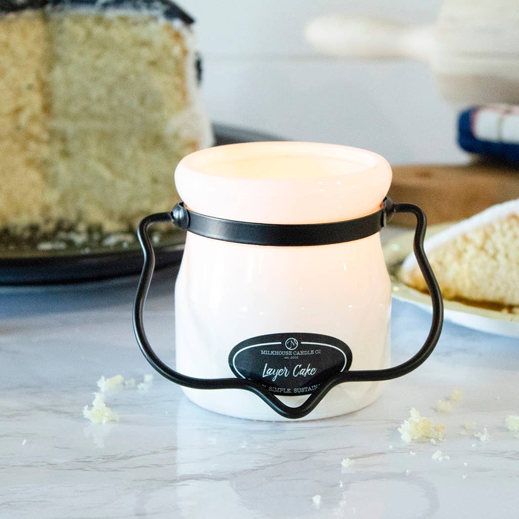 5 oz Cream Jar Candle: Layer Cake