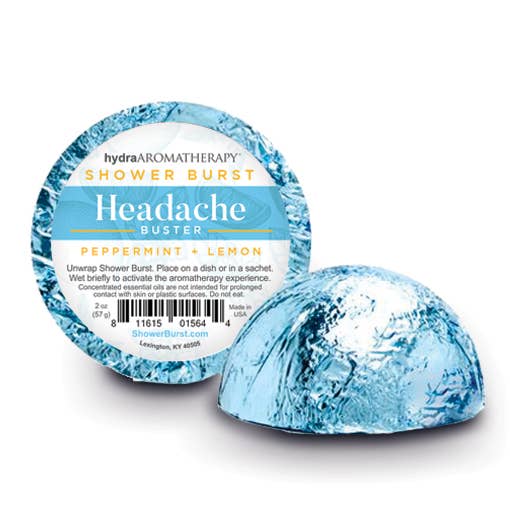Aromatherapy Shower Burst® Tablet in Headache Buster