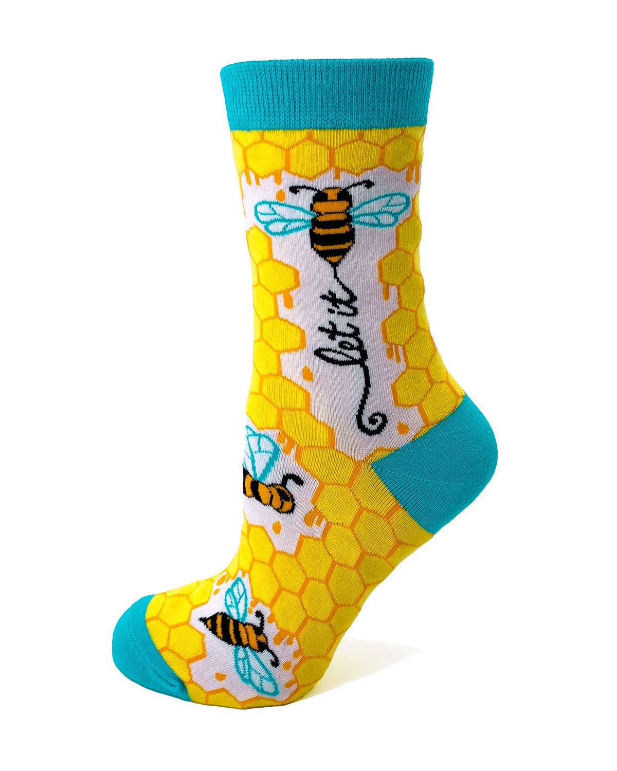 Let it Bee Ladies' Novelty Crew Socks