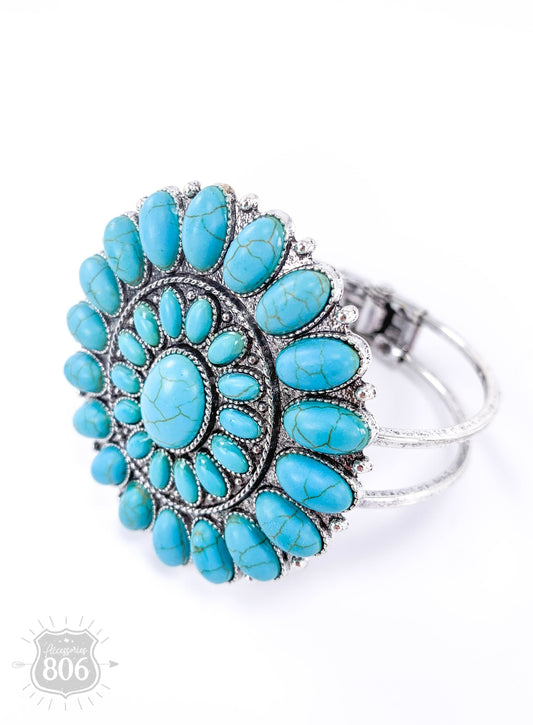 Round stone concho bracelet