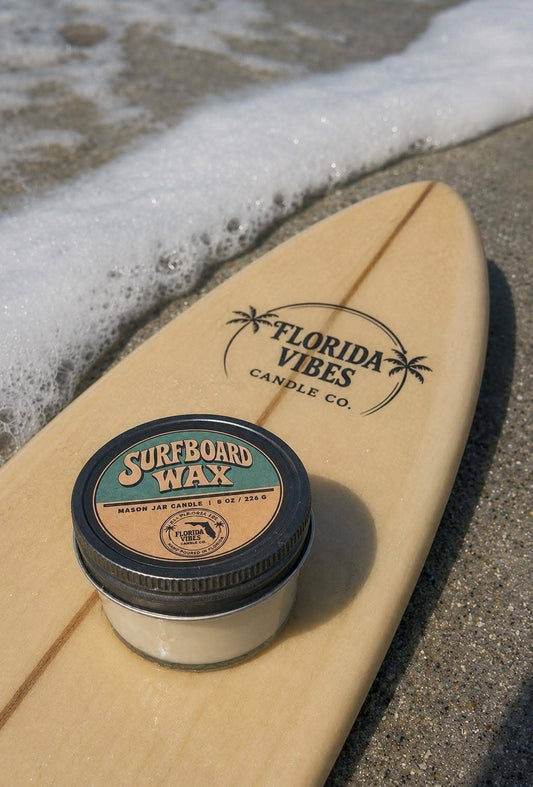 Surfboard Wax: 8 oz Mason Jar