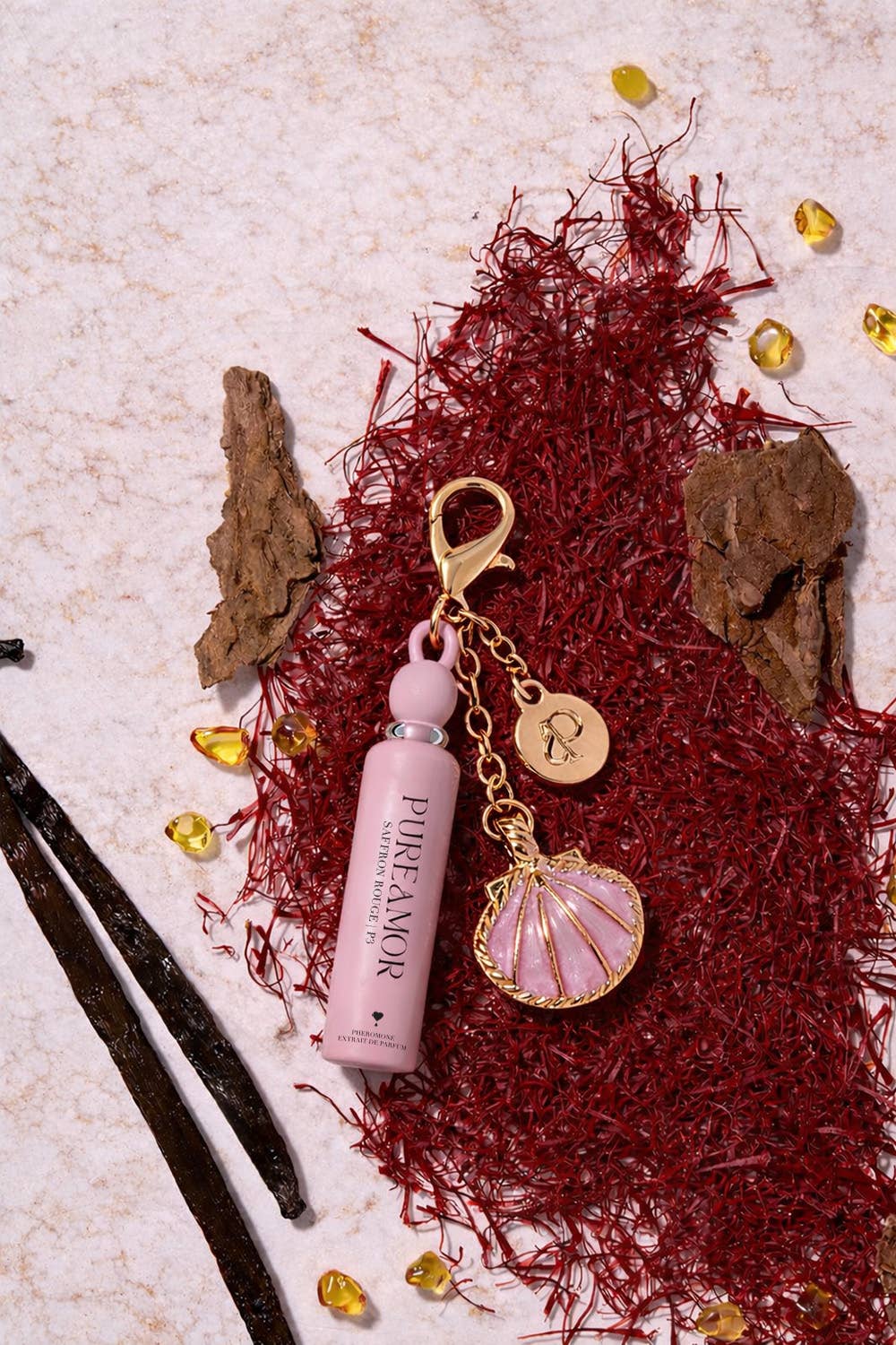 Saffron Rouge Pheromone Perfume Oil Keychain