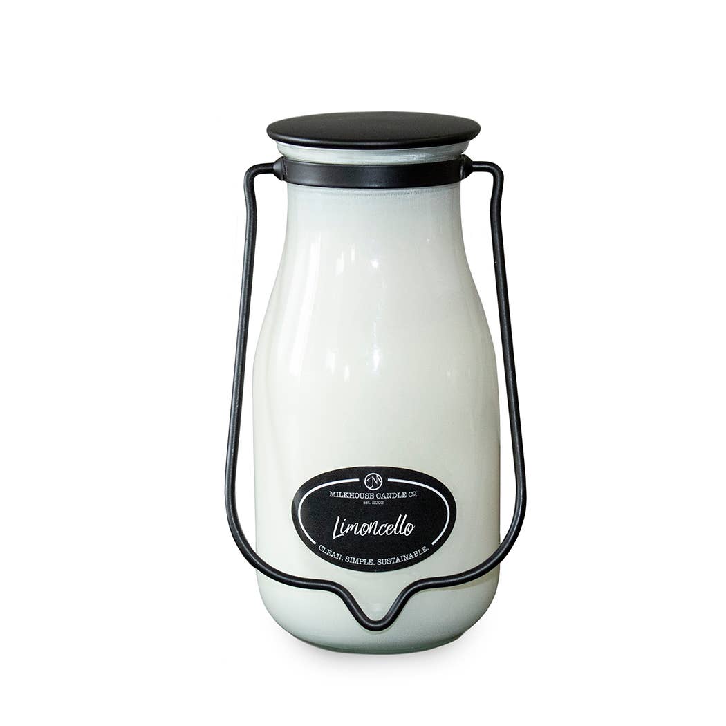 14 oz Milkbottle Candle: Limoncello
