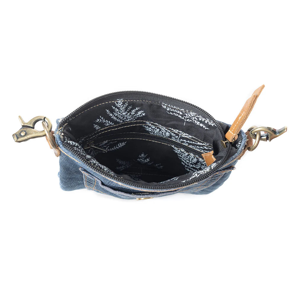 Myra Bag Dahlia Denim Crossbody Bag